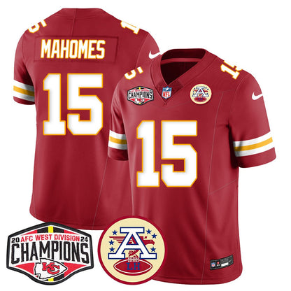 Chiefs 2024 AFC West Champs Jersey - Stitched