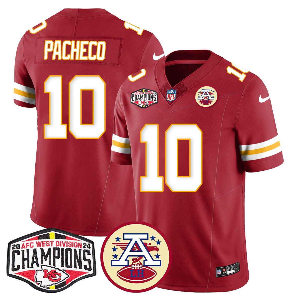 Chiefs 2024 AFC West Champs Jersey - Stitched