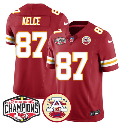Chiefs 2024 AFC West Champs Jersey - Stitched