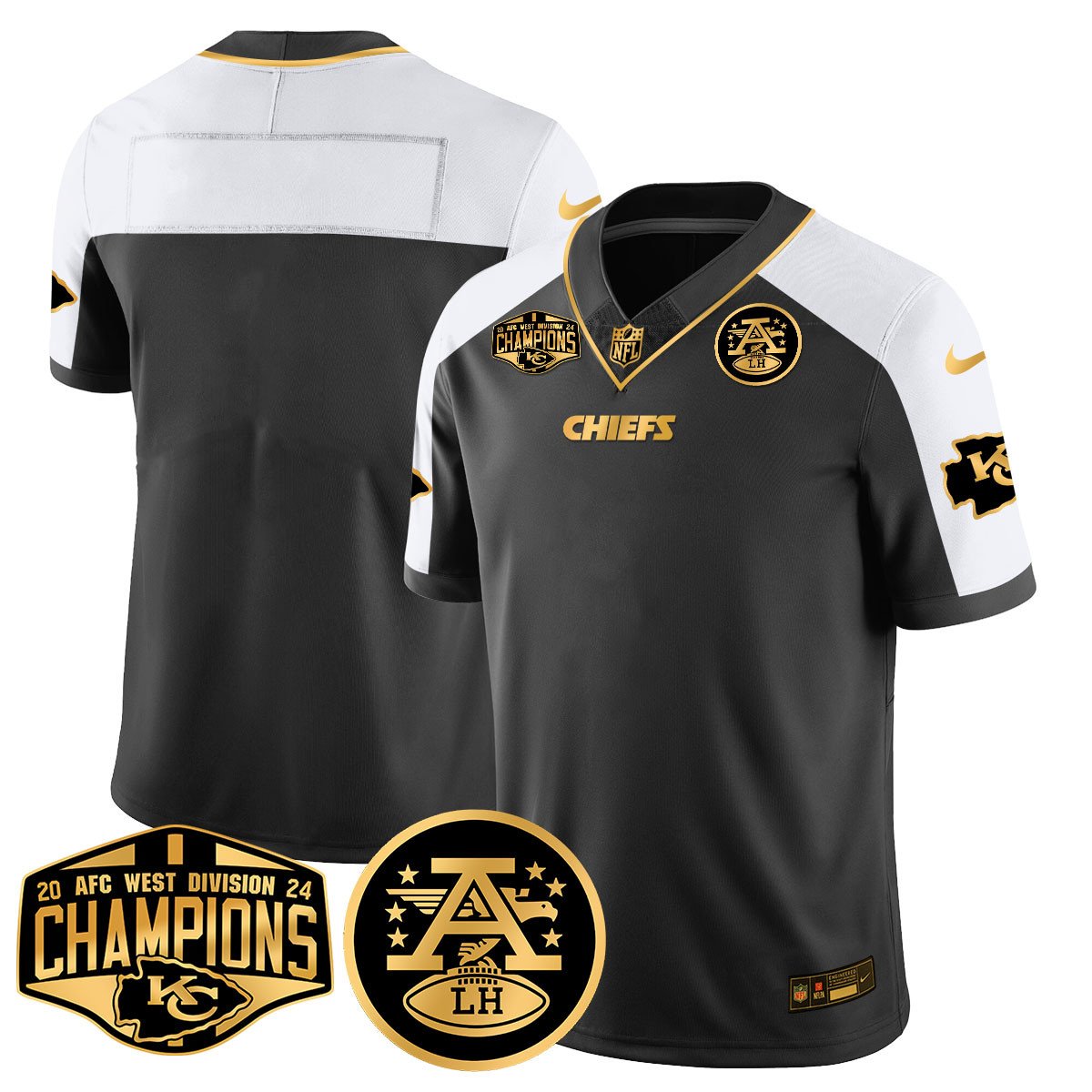 Chiefs 2024 AFC West Champs Jersey - Stitched