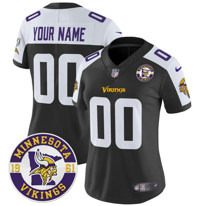 Minnesota Vikings 2024 Vapor Limited Custom Jersey V2 - Est. 1961 Patch - All Stitched