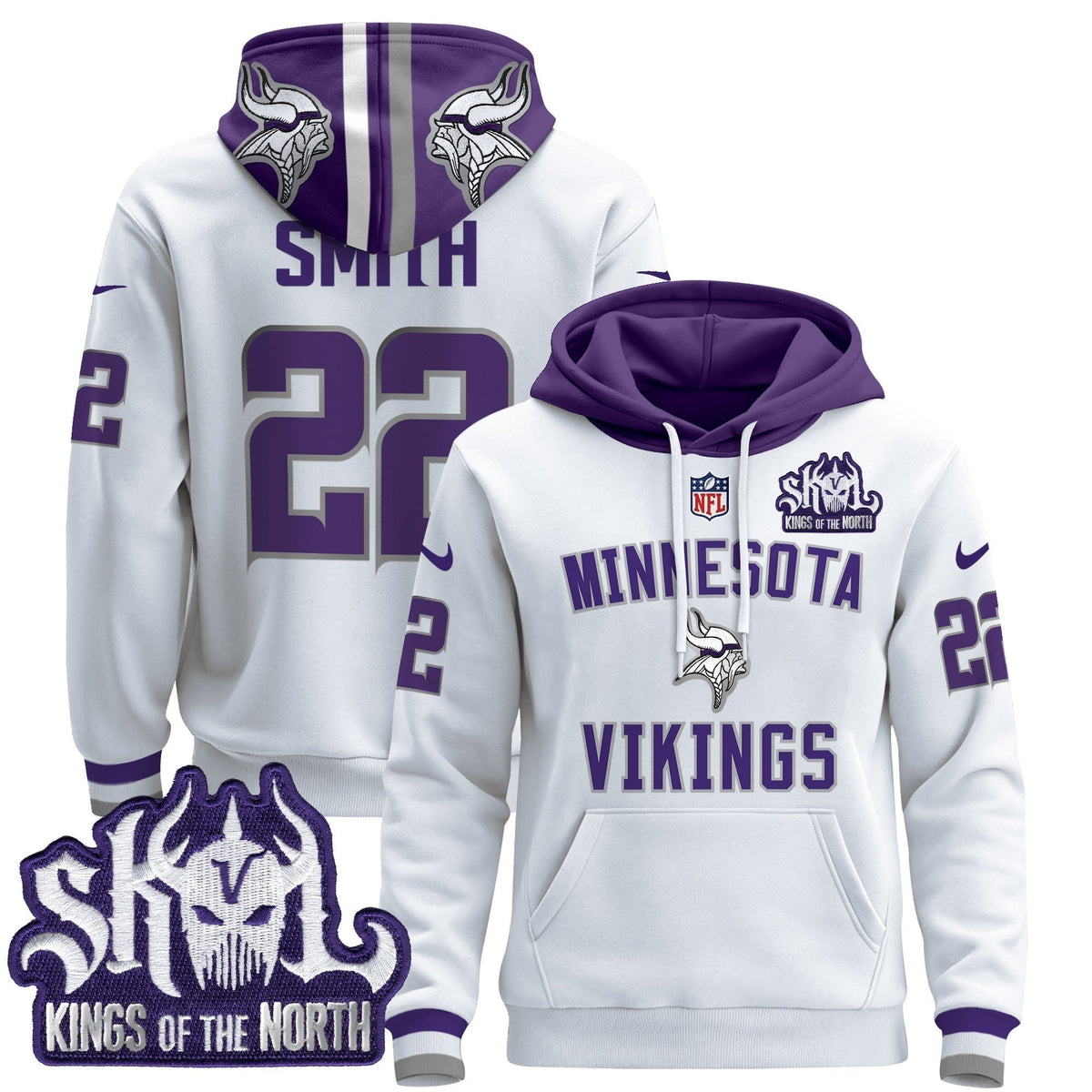 Men's Minnesota Vikings 2024 Pullover Hoodie V4 - All Stitched