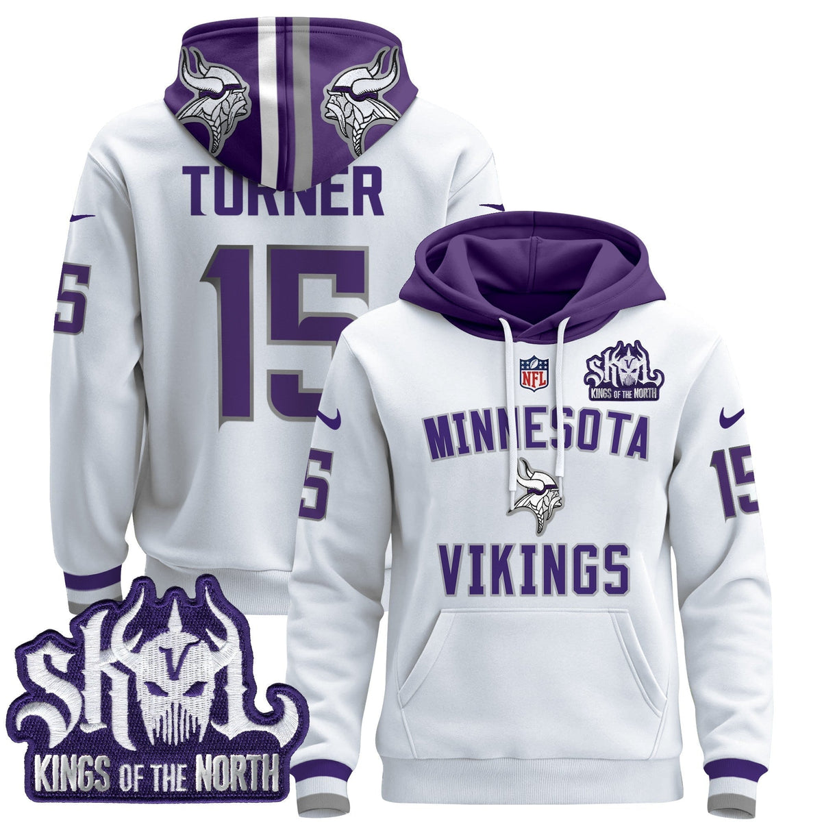 Men's Minnesota Vikings 2024 Pullover Hoodie V4 - All Stitched