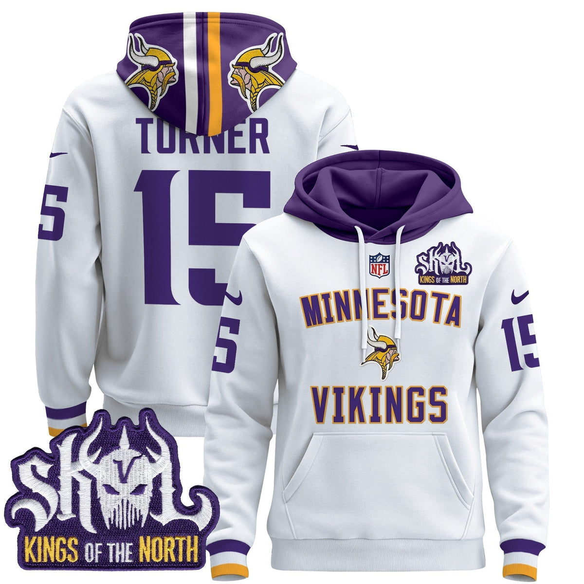 Men's Minnesota Vikings 2024 Pullover Hoodie V4 - All Stitched