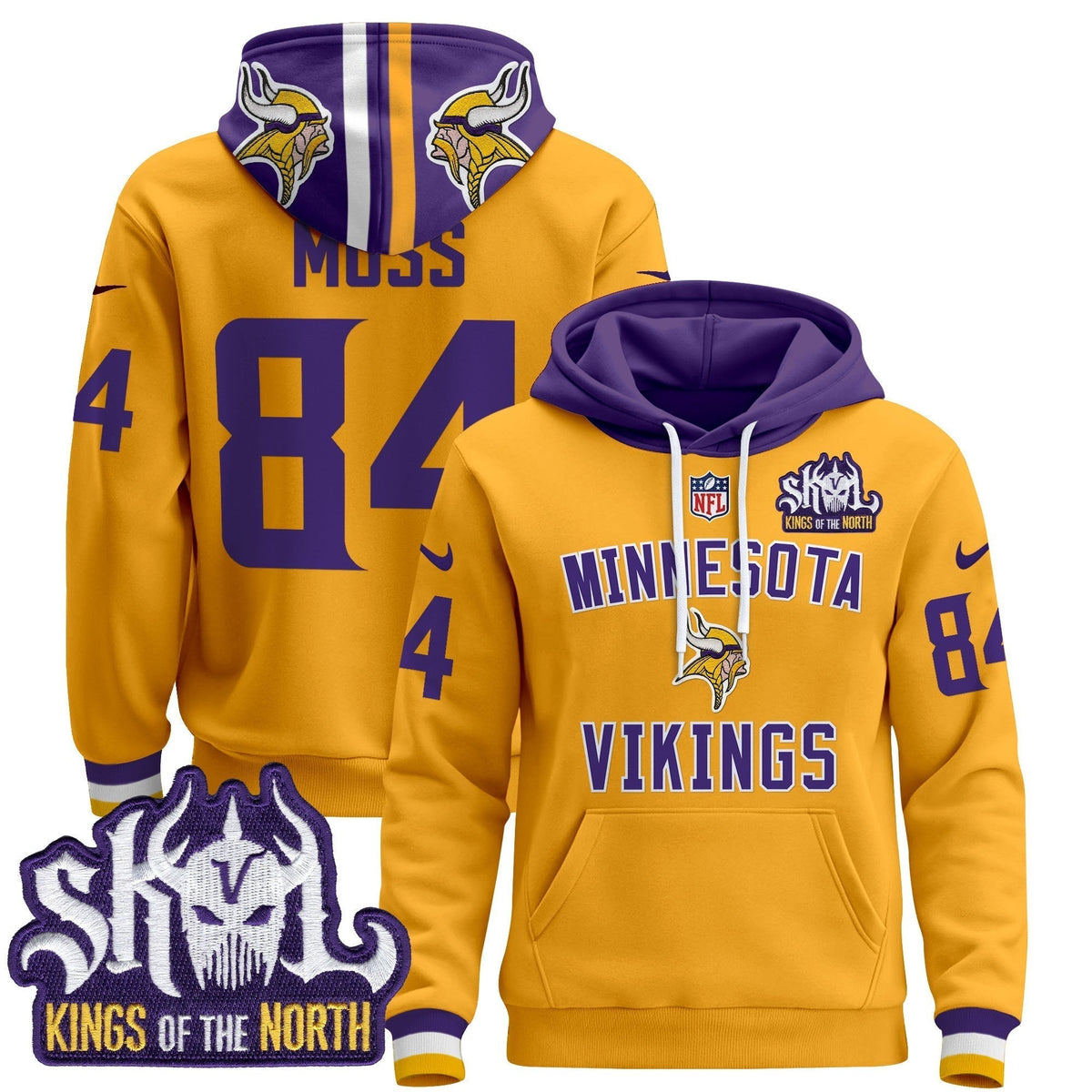 Men's Minnesota Vikings 2024 Pullover Hoodie V4 - All Stitched