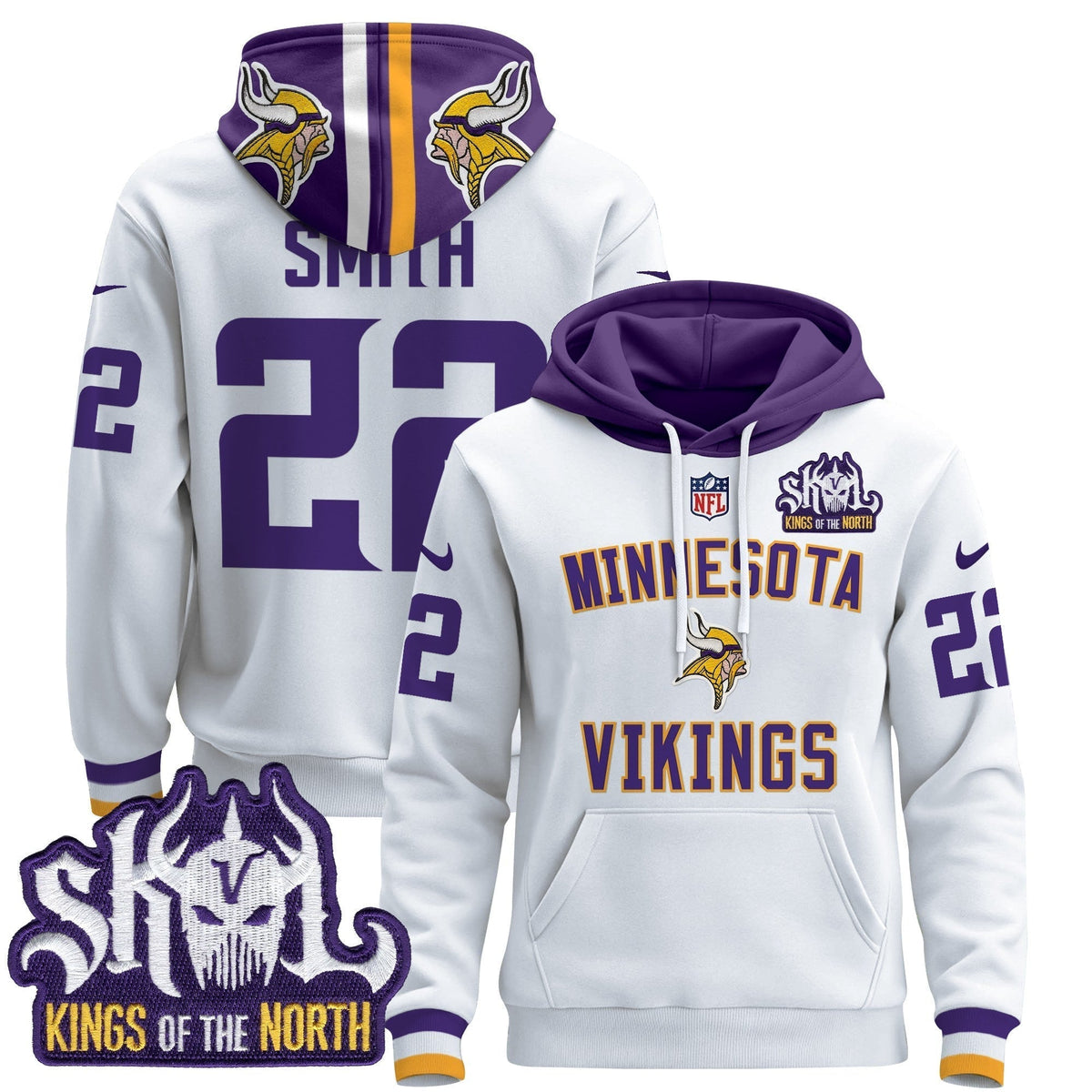 Men's Minnesota Vikings 2024 Pullover Hoodie V4 - All Stitched