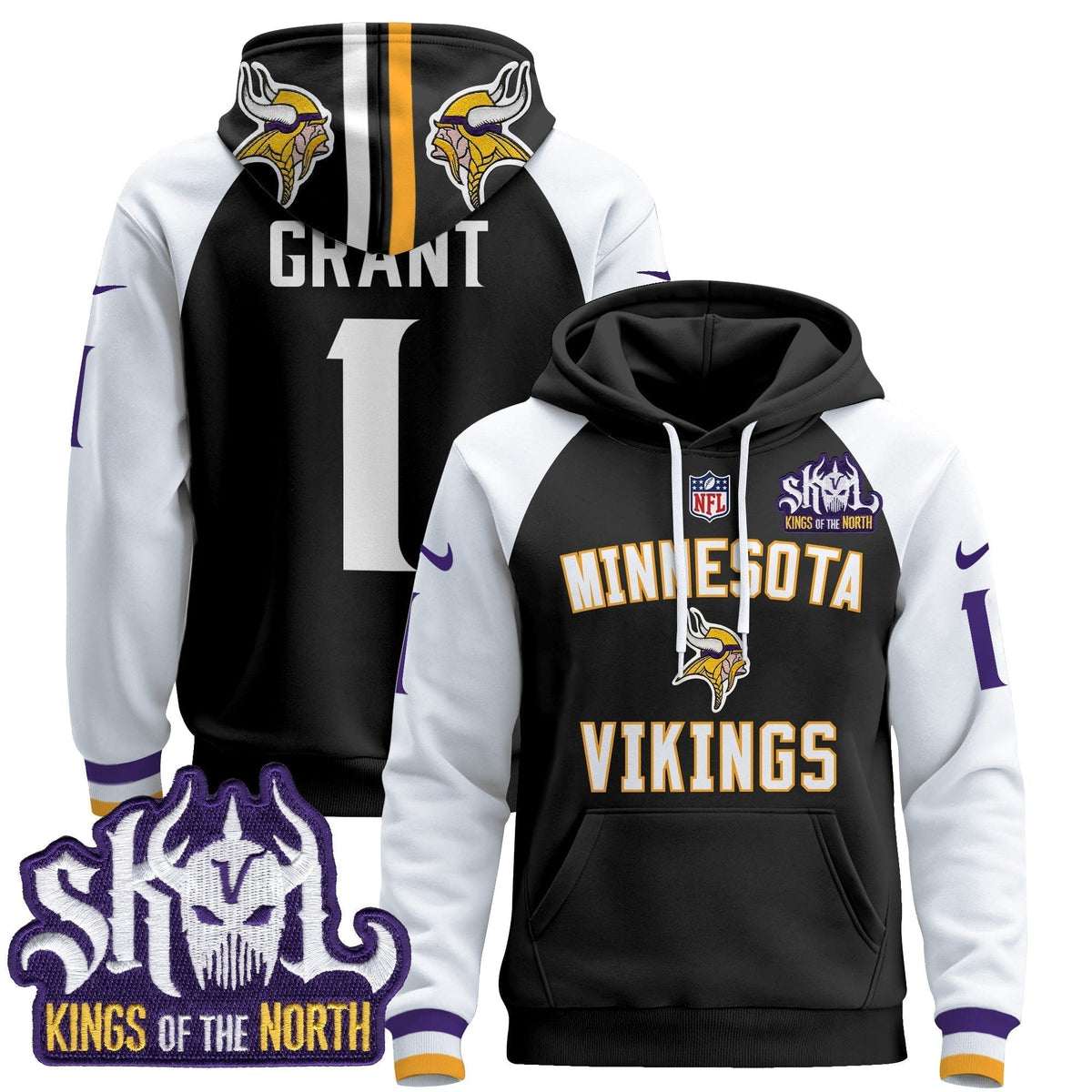 Men's Minnesota Vikings 2024 Pullover Hoodie V4 - All Stitched