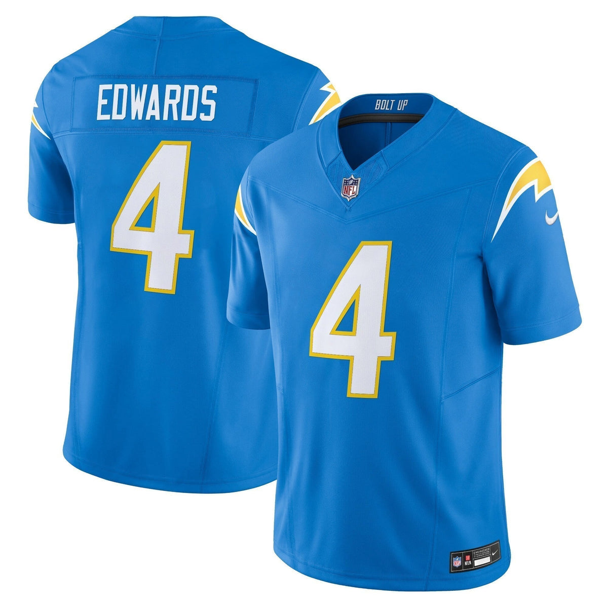 Men's Los Angeles Chargers 2025 Alternate Charger Power Vapor Limited Jersey - All Stitched