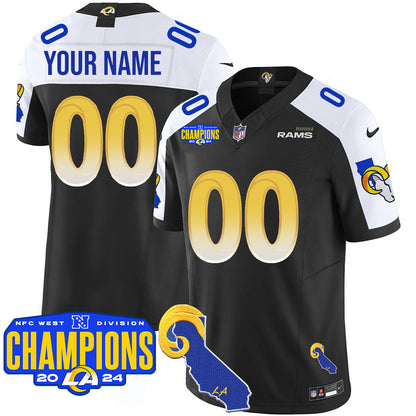 Custom Gender/Name LAR 2024 NFC West Division Champions Jersey - Stitched