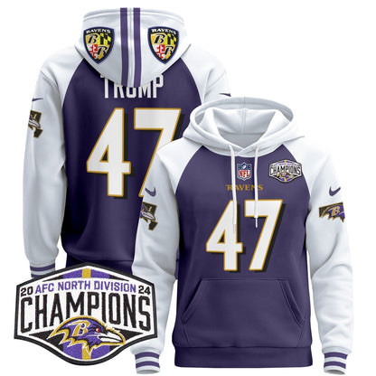 BAL 2024 AFC North Division Champions Patch Pullover Hoodie V2 - Stitched