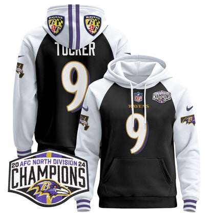 BAL 2024 AFC North Division Champions Patch Pullover Hoodie V2 - Stitched