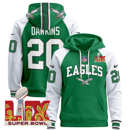 PHI Super Bowl LIX Patch Pullover Hoodie - Stitched