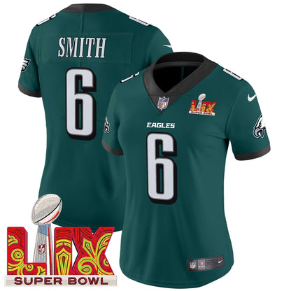 Women's PHI Super Bowl LIX Patch Vapor Limited Jersey - Stitched