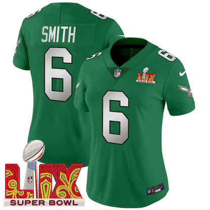 Women's PHI Super Bowl LIX Patch Vapor Limited Jersey - Stitched