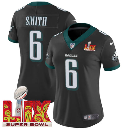 Women's PHI Super Bowl LIX Patch Vapor Limited Jersey - Stitched