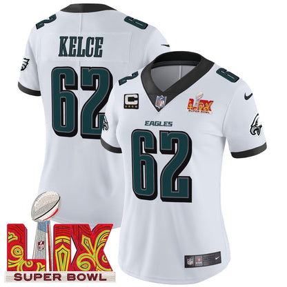 Women's PHI Super Bowl LIX Patch Vapor Limited Jersey - Stitched