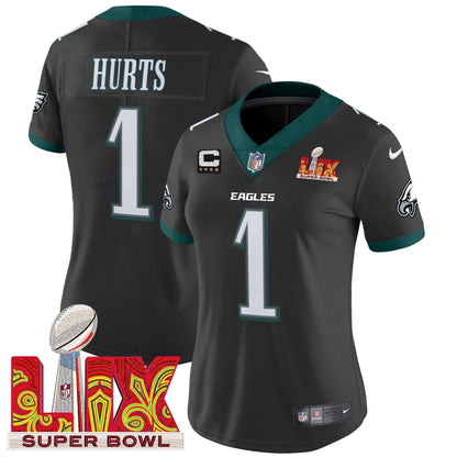 Women's PHI Super Bowl LIX Patch Vapor Limited Jersey - Stitched