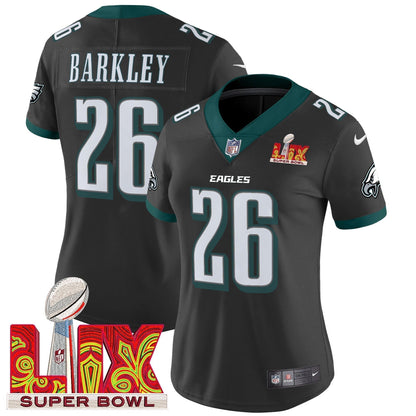 Women's PHI Super Bowl LIX Patch Vapor Limited Jersey - Stitched