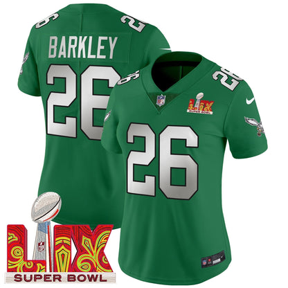 Women's PHI Super Bowl LIX Patch Vapor Limited Jersey - Stitched