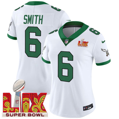 Women's PHI Super Bowl LIX Patch Vapor Limited Jersey - Stitched