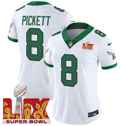 Women's PHI Super Bowl LIX Patch Vapor Limited Jersey - Stitched