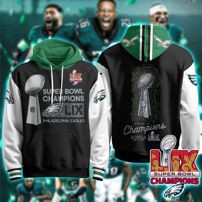 PHI Super Bowl LIX Champions Hoodie - Printed