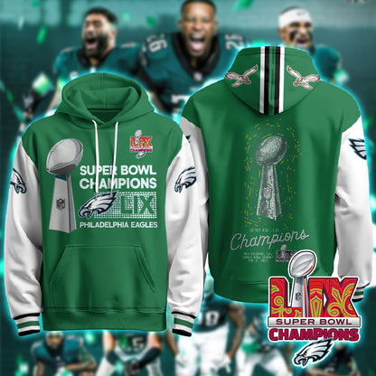 PHI Super Bowl LIX Champions Hoodie - Printed