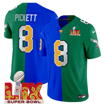 Split PHI Super Bowl LIX & College Football Vapor Limited Jersey - Stitched