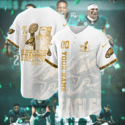PHI Super Bowl LIX Champions Custom Limited Jersey CN6