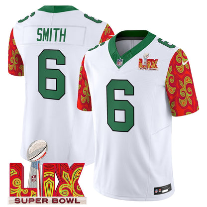 PHI Kelly Green Super Bowl LIX Style Vapor Limited Jersey - Stitched