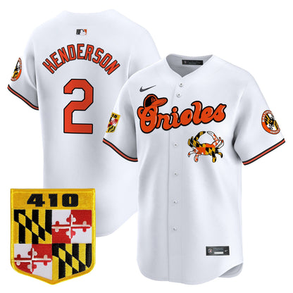 Baltimore Orioles 410 & Chesapeake Crab Patch Vapor Premier Limited Jersey - All Stitched