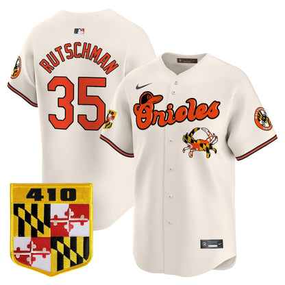 Baltimore Orioles 410 & Chesapeake Crab Patch Vapor Premier Limited Jersey - All Stitched