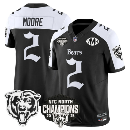 CHI 'Gothic Midway Legacy' NFC North Champions Patch Vapor Limited Jersey - Stitched