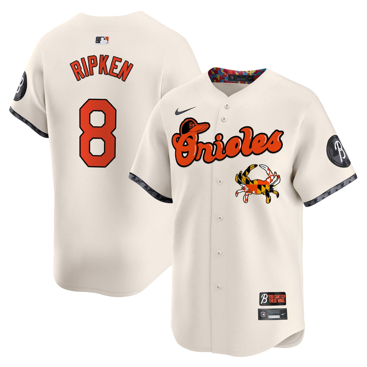 Baltimore Orioles Maryland Blue Crab Vapor Premier Limited Jersey - All Stitched