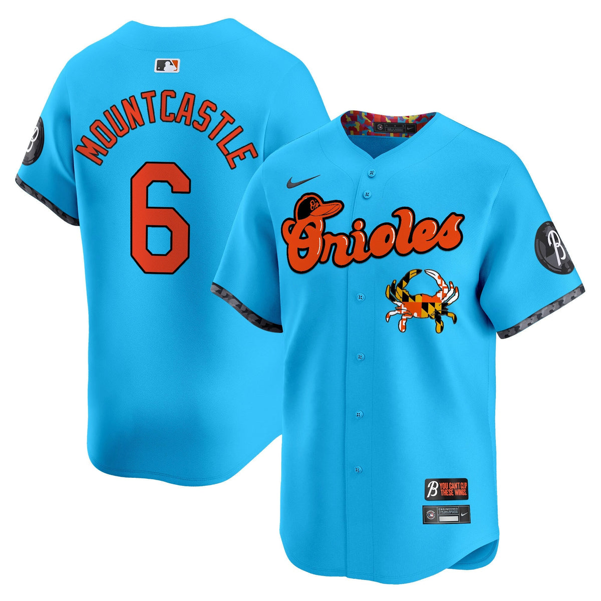 Baltimore Orioles Maryland Blue Crab Vapor Premier Limited Jersey - All Stitched