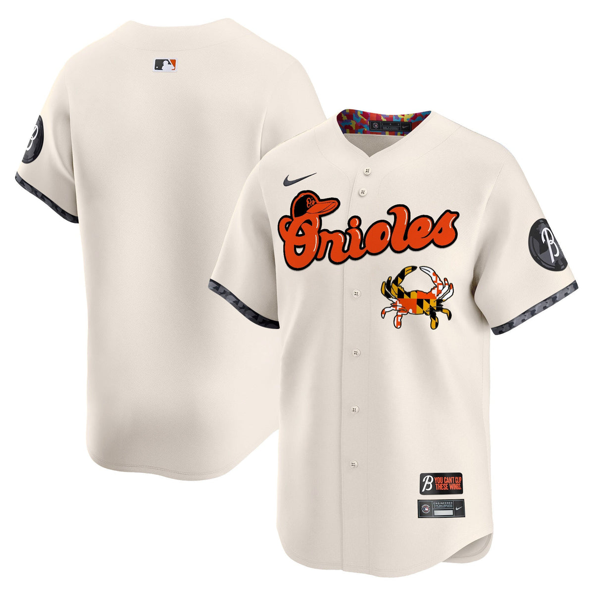 Baltimore Orioles Maryland Blue Crab Vapor Premier Limited Jersey - All Stitched