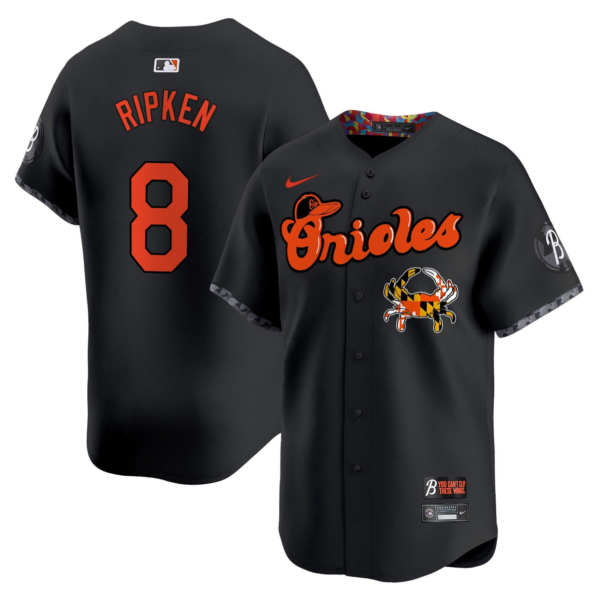 Baltimore Orioles Maryland Blue Crab Vapor Premier Limited Jersey - All Stitched