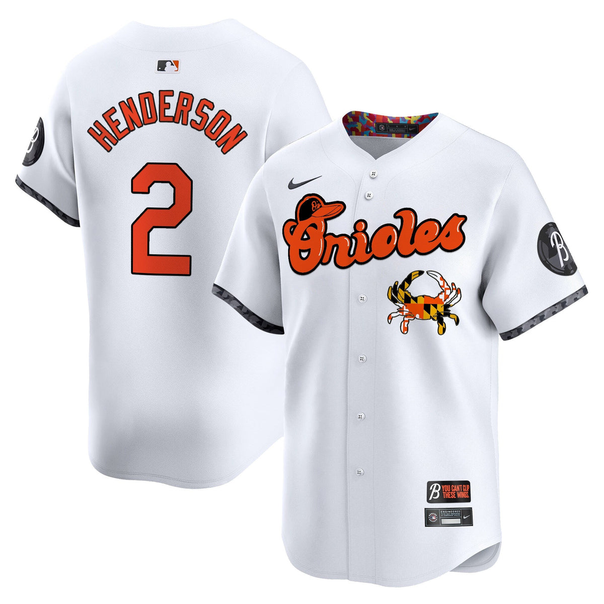 Baltimore Orioles Maryland Blue Crab Vapor Premier Limited Jersey - All Stitched