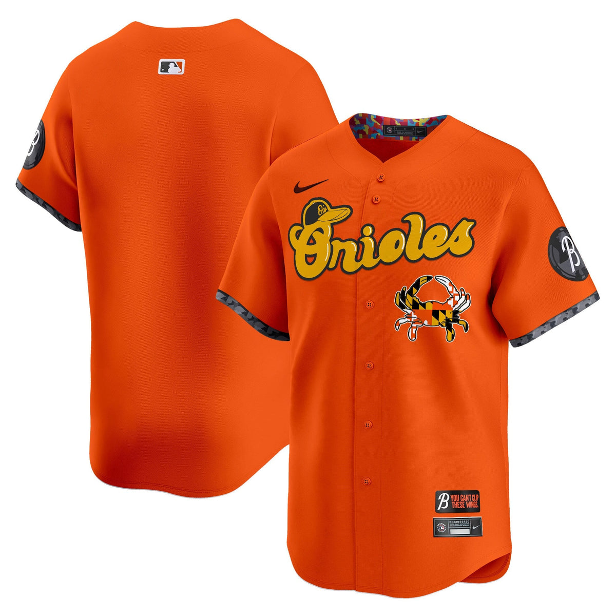 Baltimore Orioles Maryland Blue Crab Vapor Premier Limited Jersey - All Stitched