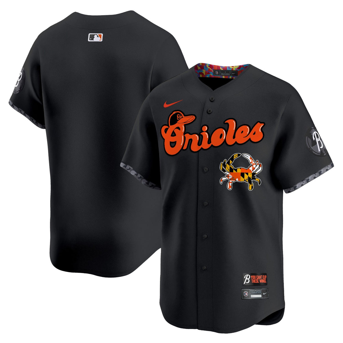 Baltimore Orioles Maryland Blue Crab Vapor Premier Limited Jersey - All Stitched