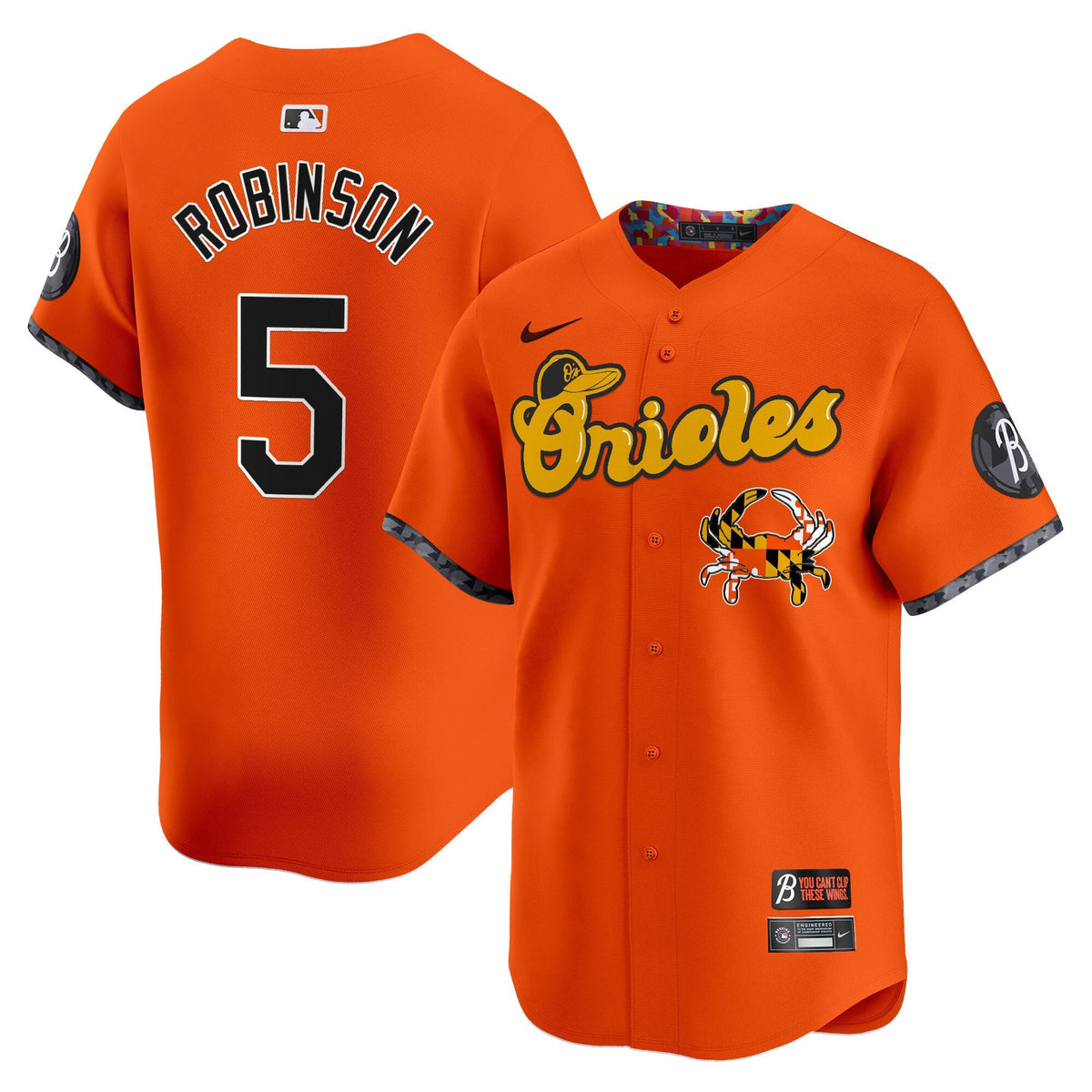 Baltimore Orioles Maryland Blue Crab Vapor Premier Limited Jersey - All Stitched