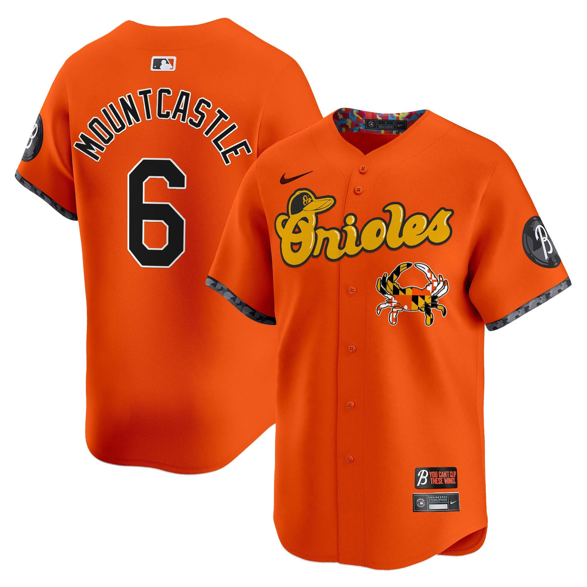 Baltimore Orioles Maryland Blue Crab Vapor Premier Limited Jersey - All Stitched