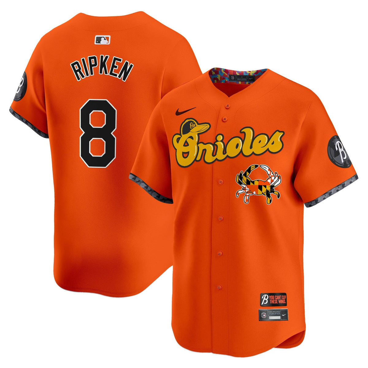 Baltimore Orioles Maryland Blue Crab Vapor Premier Limited Jersey - All Stitched