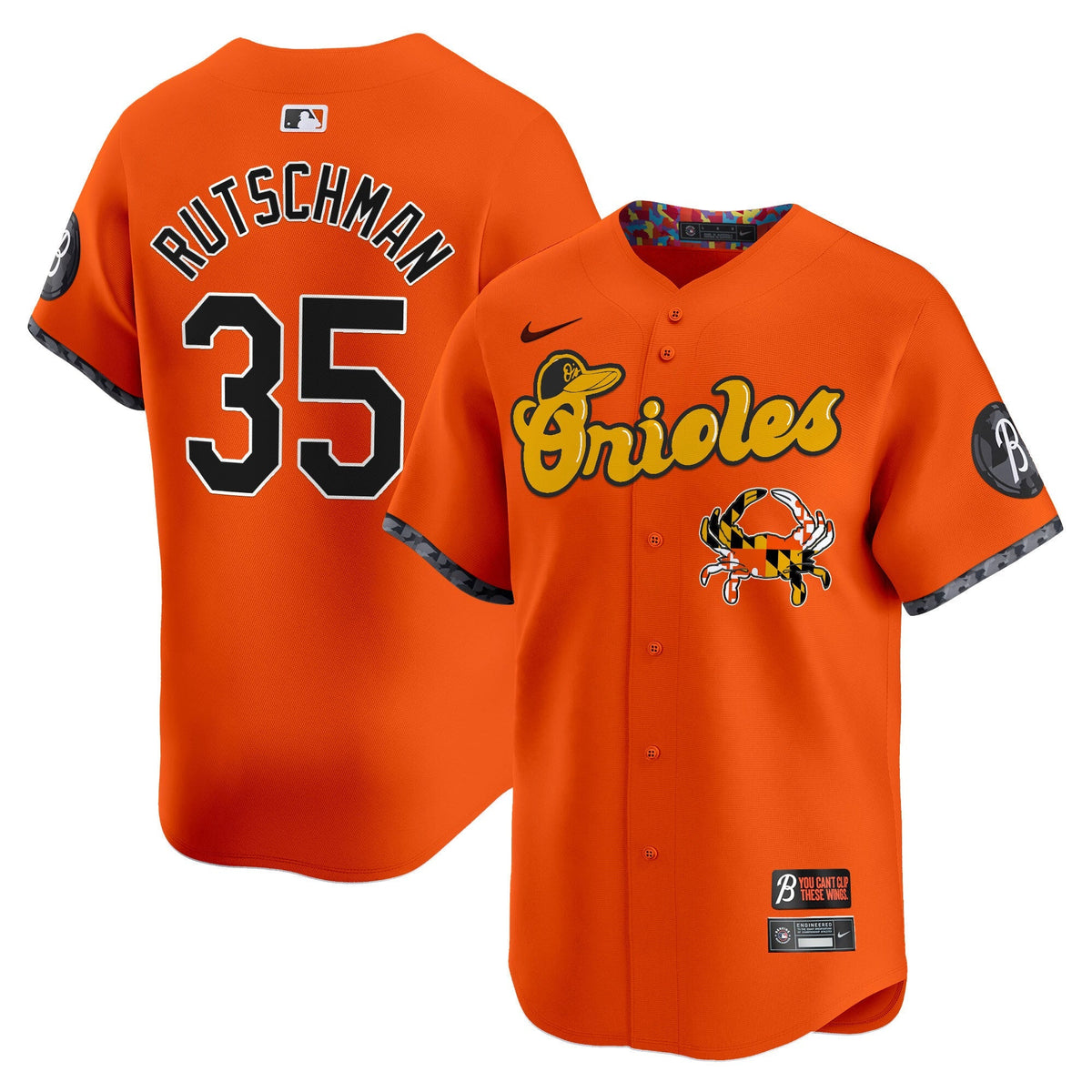 Baltimore Orioles Maryland Blue Crab Vapor Premier Limited Jersey - All Stitched