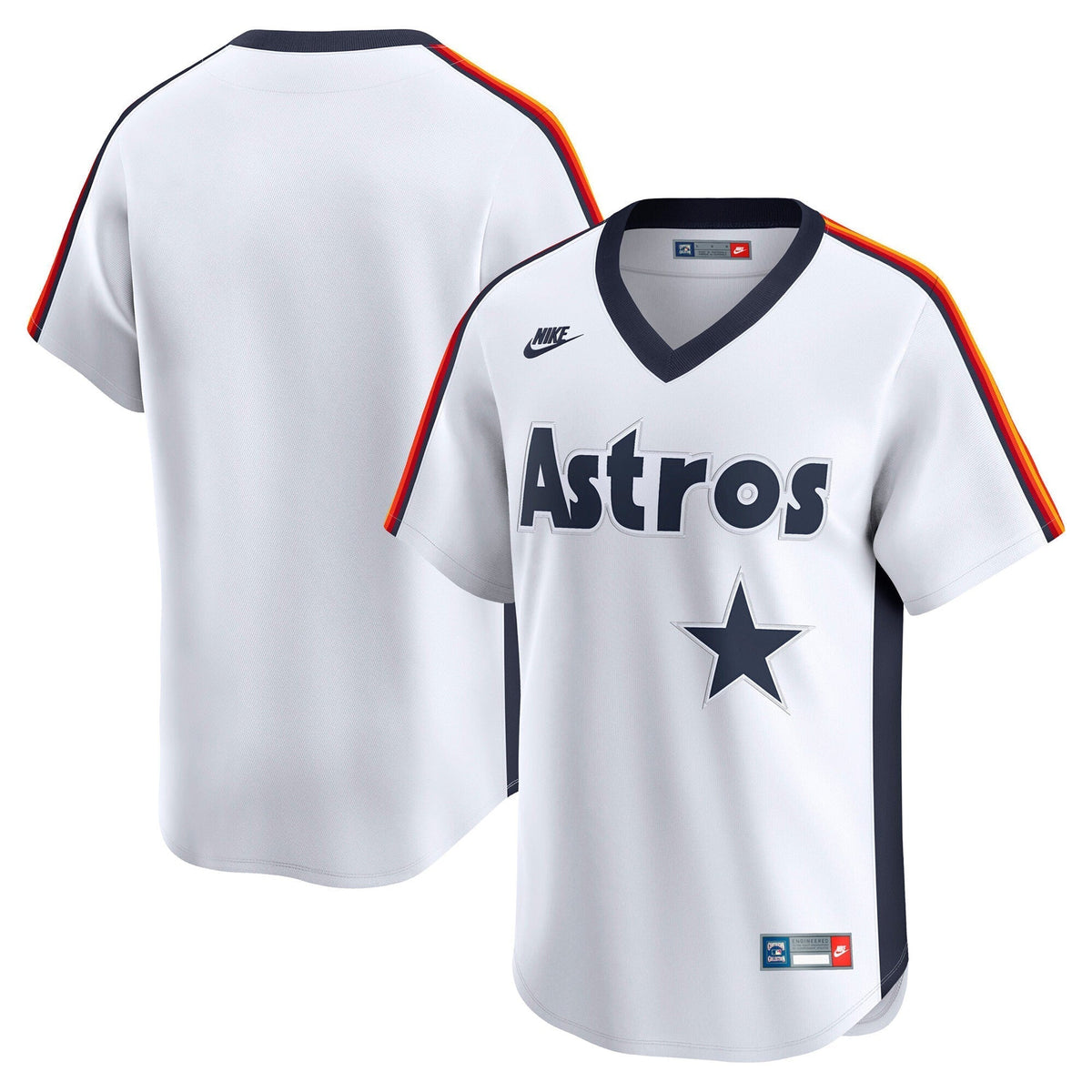 Men's Houston Astros Throwback Vapor Premier Limited Jersey - All Stitched