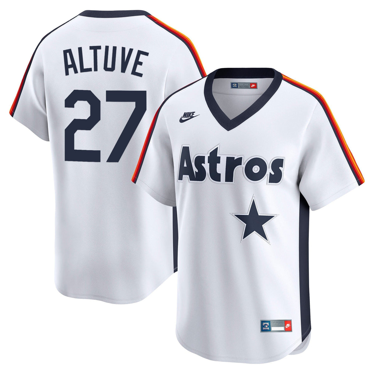 Men's Houston Astros Throwback Vapor Premier Limited Jersey - All Stitched