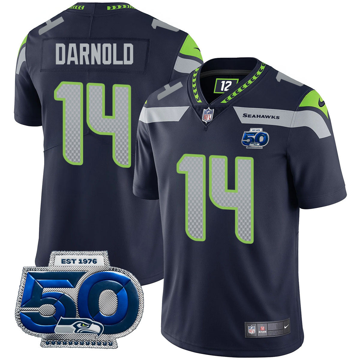 SEA 50th Season Vapor Limited Jersey - Stitched