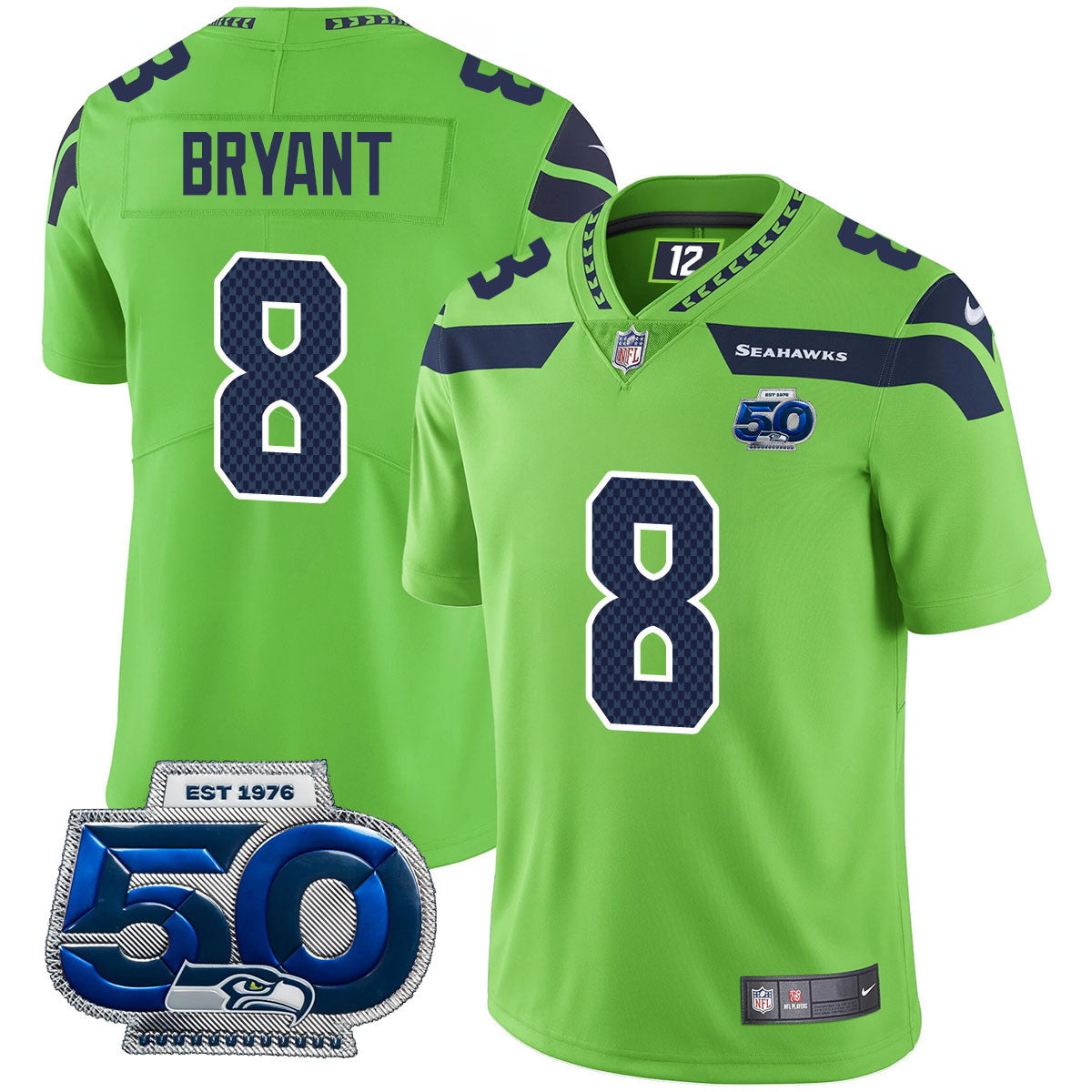 SEA 50th Season Vapor Limited Jersey - Stitched
