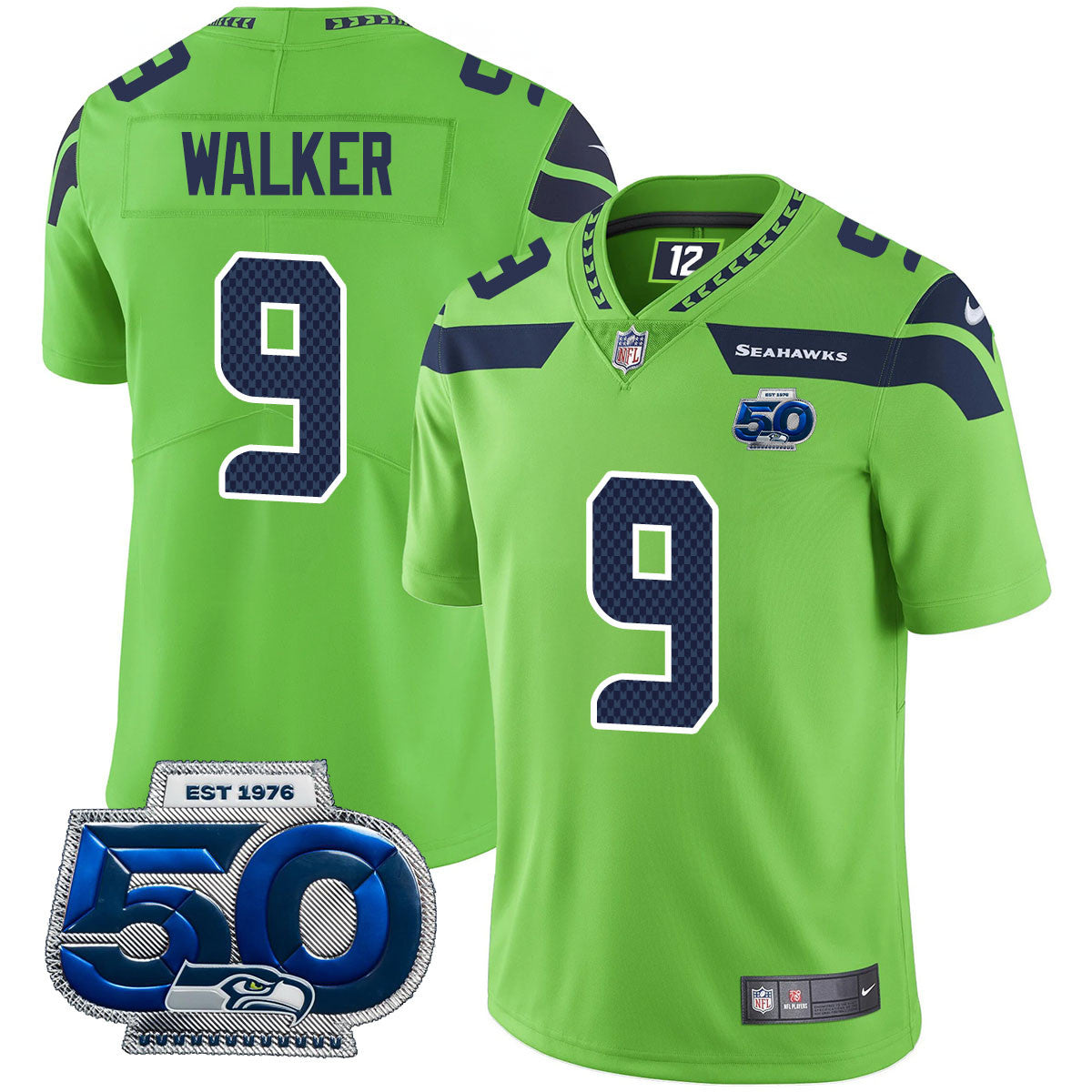SEA 50th Season Vapor Limited Jersey - Stitched