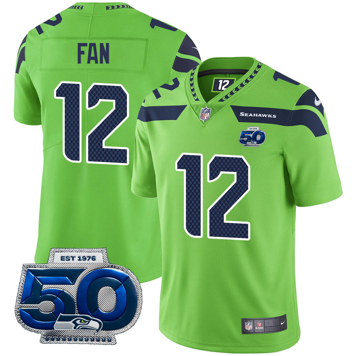 SEA 50th Season Vapor Limited Jersey - Stitched